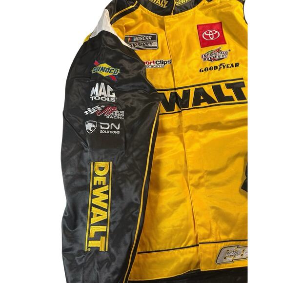 Christopher Bell #20 Men’s Medium Nascar Cup Series DeWalt Pit Button-Up Jacket - Picture 3 of 7